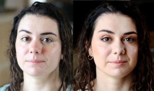 Essai maquillage mariée vue de face